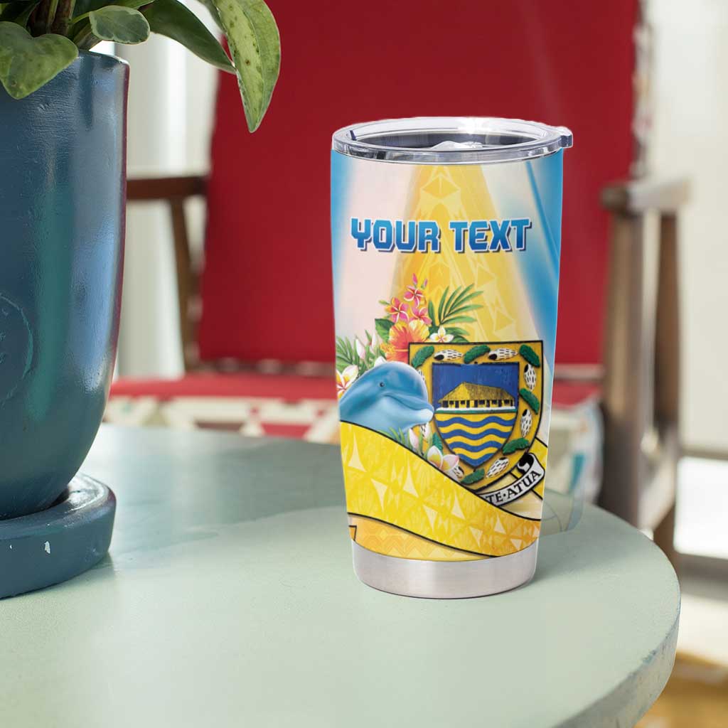 Personalised Tuvalu Independence Day Tumbler Cup Tuvalu Mo Te Atua - Polynesian Pride
