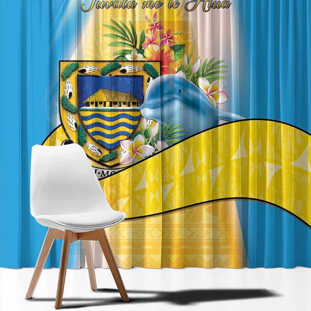 Tuvalu Independence Day Window Curtain Tuvalu Mo Te Atua - Polynesian Pride