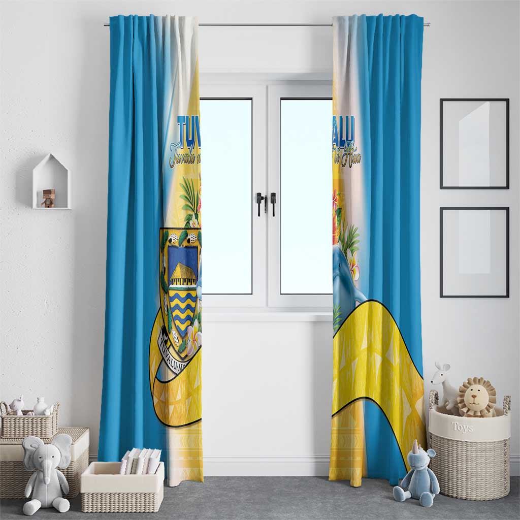 Tuvalu Independence Day Window Curtain Tuvalu Mo Te Atua - Polynesian Pride