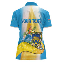 Personalised Tuvalu Independence Day Women Polo Shirt Tuvalu Mo Te Atua - Polynesian Pride