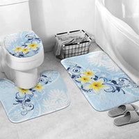 FSM Chuuk Constitution Day Bathroom Set Polynesian Curves Plumeria - Polynesian Pride