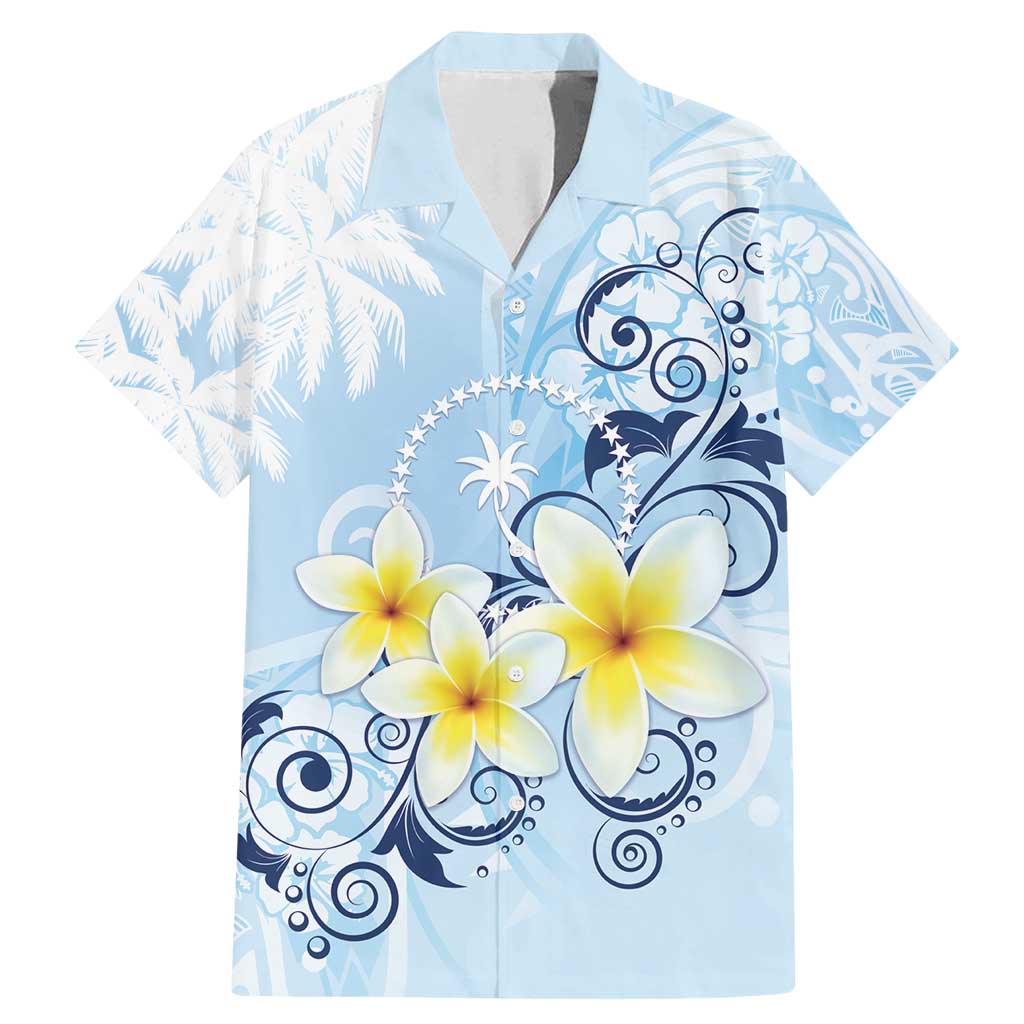 FSM Chuuk Constitution Day Family Matching Mermaid Dress and Hawaiian Shirt Polynesian Curves Plumeria - Polynesian Pride