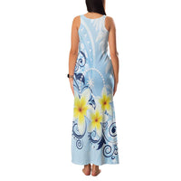 FSM Chuuk Constitution Day Family Matching Tank Maxi Dress and Hawaiian Shirt Polynesian Curves Plumeria - Polynesian Pride