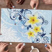 FSM Chuuk Constitution Day Puzzle Polynesian Curves Plumeria - Polynesian Pride