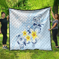 FSM Chuuk Constitution Day Quilt Polynesian Curves Plumeria - Polynesian Pride