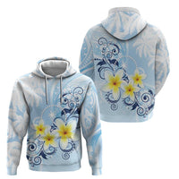 FSM Chuuk Constitution Day Zip Hoodie Polynesian Curves Plumeria - Polynesian Pride