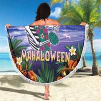 Happy Hulaween Beach Blanket Mahaloween Skeleton Dancing LT05 - Polynesian Pride