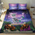 Happy Hulaween Bedding Set Mahaloween Skeleton Dancing