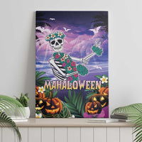 Happy Hulaween Canvas Wall Art Mahaloween Skeleton Dancing LT05 - Polynesian Pride