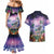 Happy Hulaween Couples Matching Mermaid Dress and Hawaiian Shirt Mahaloween Skeleton Dancing