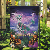 Happy Hulaween Garden Flag Mahaloween Skeleton Dancing LT05 Garden Flag Purple - Polynesian Pride