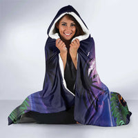 Happy Hulaween Hooded Blanket Mahaloween Skeleton Dancing LT05 - Polynesian Pride