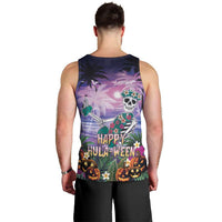 Happy Hulaween Men Tank Top Mahaloween Skeleton Dancing LT05 - Polynesian Pride
