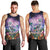 Happy Hulaween Men Tank Top Mahaloween Skeleton Dancing