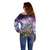 Happy Hulaween Off Shoulder Sweater Mahaloween Skeleton Dancing