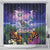 Happy Hulaween Shower Curtain Mahaloween Skeleton Dancing