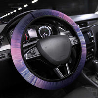 Happy Hulaween Steering Wheel Cover Mahaloween Skeleton Dancing LT05 Universal Fit Purple - Polynesian Pride