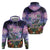 Happy Hulaween Zip Hoodie Mahaloween Skeleton Dancing