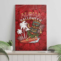 Aloha Halloween Canvas Wall Art Skeleton Surfing