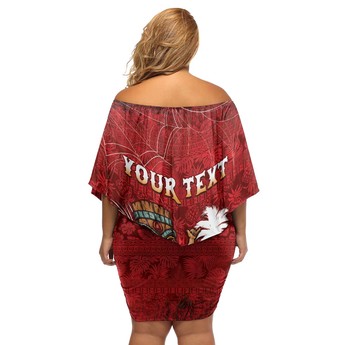 Personalised Aloha Halloween Family Matching Off Shoulder Short Dress and Hawaiian Shirt Skeleton Surfing LT05 - Polynesian Pride