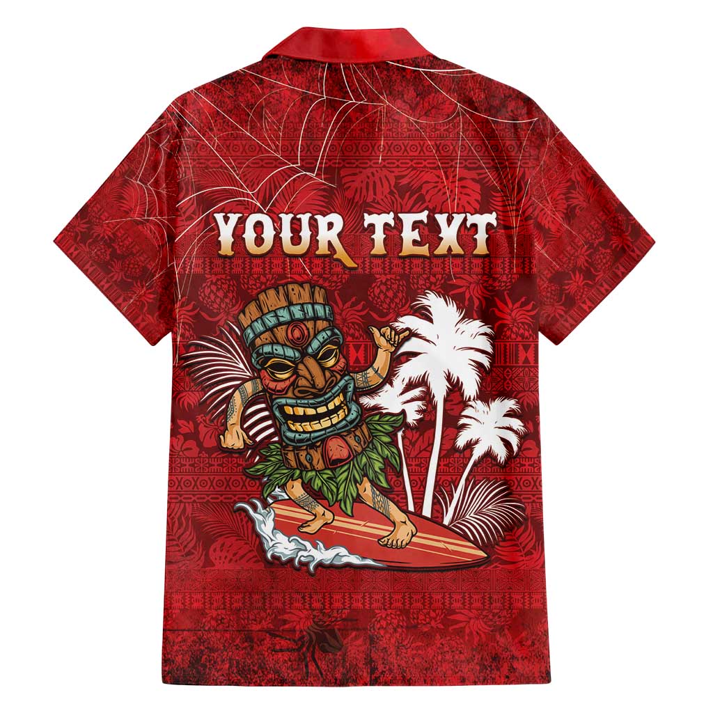 Personalised Aloha Halloween Family Matching Puletasi and Hawaiian Shirt Skeleton Surfing LT05 - Polynesian Pride