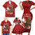 Personalised Aloha Halloween Family Matching Short Sleeve Bodycon Dress and Hawaiian Shirt Skeleton Surfing