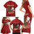 Personalised Aloha Halloween Family Matching Short Sleeve Bodycon Dress and Hawaiian Shirt Skeleton Surfing