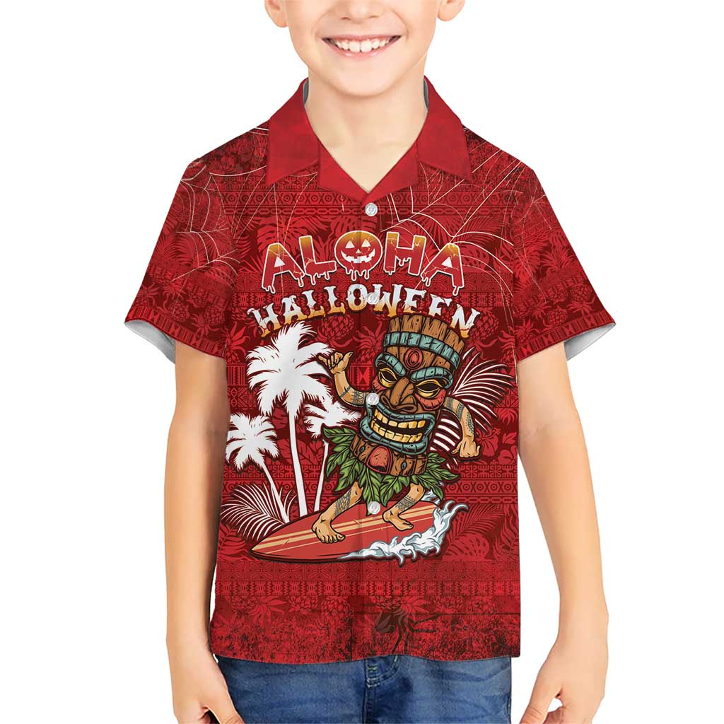 Personalised Aloha Halloween Hawaiian Shirt Skeleton Surfing LT05 - Polynesian Pride