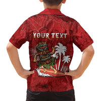 Personalised Aloha Halloween Hawaiian Shirt Skeleton Surfing LT05 - Polynesian Pride