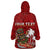 Personalised Aloha Halloween Wearable Blanket Hoodie Skeleton Surfing