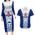 Custom Samoa Rugby Couples Matching Long Sleeve Bodycon Dress and Hawaiian Shirt 2023 Pacific Championships Polynesian Pattern LT05 Blue - Polynesian Pride