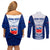 Custom Samoa Rugby Couples Matching Off Shoulder Short Dress and Long Sleeve Button Shirt 2023 Pacific Championships Polynesian Pattern LT05 - Polynesian Pride