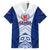 Custom Samoa Rugby Family Matching Off Shoulder Maxi Dress and Hawaiian Shirt 2023 Pacific Championships Polynesian Pattern LT05 Dad's Shirt - Short Sleeve Blue - Polynesian Pride