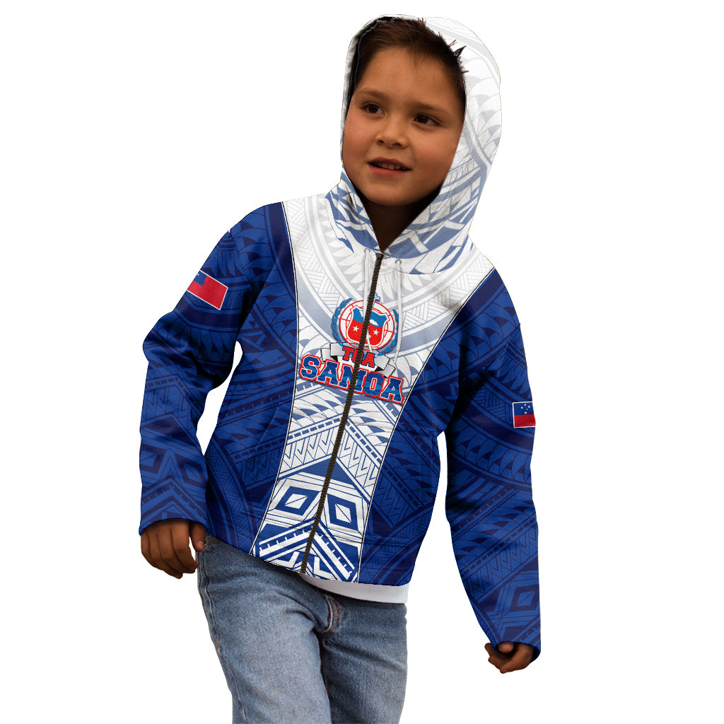 Custom Samoa Rugby Kid Hoodie 2023 Pacific Championships Polynesian Pattern LT05 - Polynesian Pride