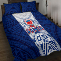 Samoa Rugby Quilt Bed Set 2023 Pacific Championships Polynesian Pattern LT05 - Polynesian Pride
