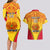 Custom Papua New Guinea Rugby Couples Matching Long Sleeve Bodycon Dress and Hawaiian Shirt 2023 Pacific Championships The Kumuls LT05 - Polynesian Pride