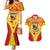 Custom Papua New Guinea Rugby Couples Matching Mermaid Dress and Hawaiian Shirt 2023 Pacific Championships The Kumuls LT05 Yellow - Polynesian Pride