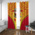 Papua New Guinea Rugby Window Curtain 2023 Pacific Championships The Kumuls LT05 With Grommets Yellow - Polynesian Pride