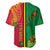 Personalised Vanuatu Happy Unity Day Baseball Jersey Polynesian Plumeria LT05 - Polynesian Pride