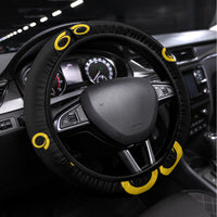 Vanuatu Happy Unity Day Steering Wheel Cover Polynesian Plumeria LT05 Universal Fit Red - Polynesian Pride