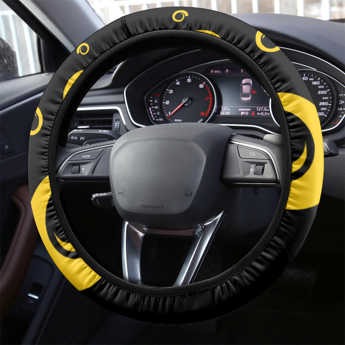 Vanuatu Happy Unity Day Steering Wheel Cover Polynesian Plumeria LT05 - Polynesian Pride