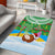 Cook Islands Christmas Area Rug Coconut Santa Beach Style LT05 - Polynesian Pride