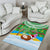 Cook Islands Christmas Area Rug Coconut Santa Beach Style LT05 - Polynesian Pride