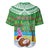 Personalised Cook Islands Christmas Baseball Jersey Coconut Santa Beach Style LT05 - Polynesian Pride