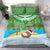 Cook Islands Christmas Bedding Set Coconut Santa Beach Style LT05 - Polynesian Pride