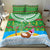 Cook Islands Christmas Bedding Set Coconut Santa Beach Style LT05 - Polynesian Pride