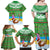 Personalised Cook Islands Christmas Family Matching Off Shoulder Maxi Dress and Hawaiian Shirt Coconut Santa Beach Style LT05 - Polynesian Pride