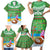 Personalised Cook Islands Christmas Family Matching Short Sleeve Bodycon Dress and Hawaiian Shirt Coconut Santa Beach Style LT05 - Polynesian Pride