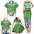 Personalised Cook Islands Christmas Family Matching Tank Maxi Dress and Hawaiian Shirt Coconut Santa Beach Style LT05 - Polynesian Pride