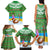 Personalised Cook Islands Christmas Family Matching Tank Maxi Dress and Hawaiian Shirt Coconut Santa Beach Style LT05 - Polynesian Pride